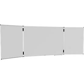 Klapptafel Legamaster UNITE PLUS, magnetisch, 5 Schreibflächen, B 1500/3000 x T 13,4 x H 1000 mm, emaillierter Keramikstahl, weiß